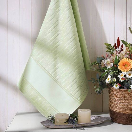 Toalha Banhão Aveludada Artesanalle para Pintar 90cm x 1,50m - Dohler - Verde Bebê