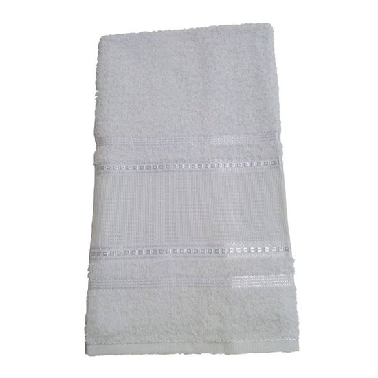 Toalha de Rosto para Bordar 44cm x 70cm - Marcotex - Branco 001
