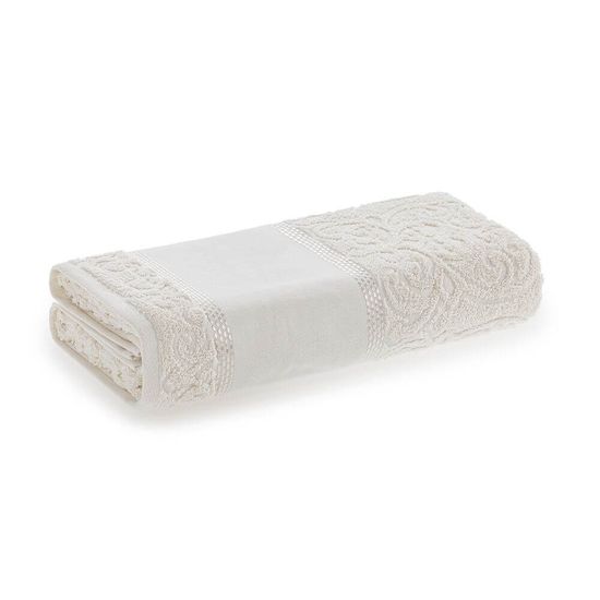 Toalha de Banho Melina para Pintar 74cm x 1,40m - Karsten - Branco 01