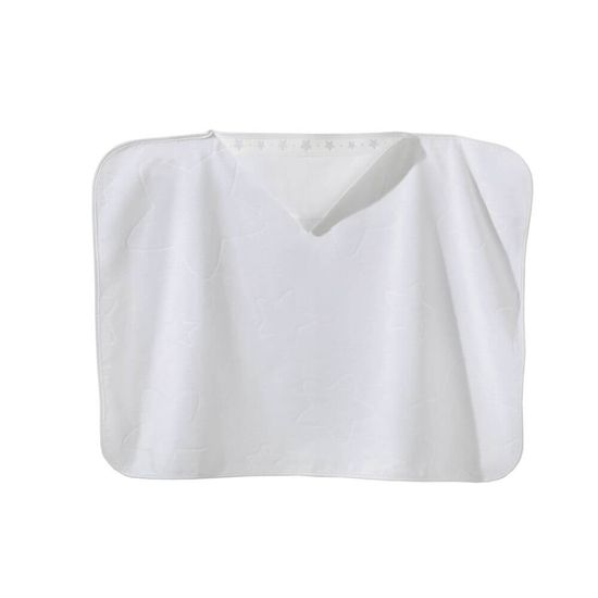 Toalha de Banho com Capuz para Pintar Baby Star 90cm x 70cm - Dohler - Branco