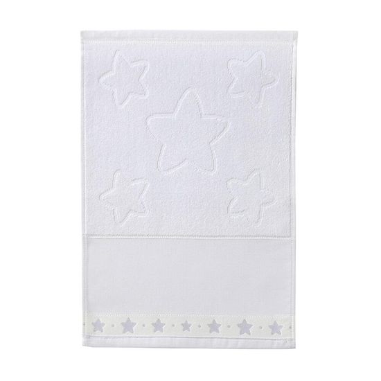 Toalha de Lavabo para Pintar Baby Star 30cm x 45cm - Dohler - Branco